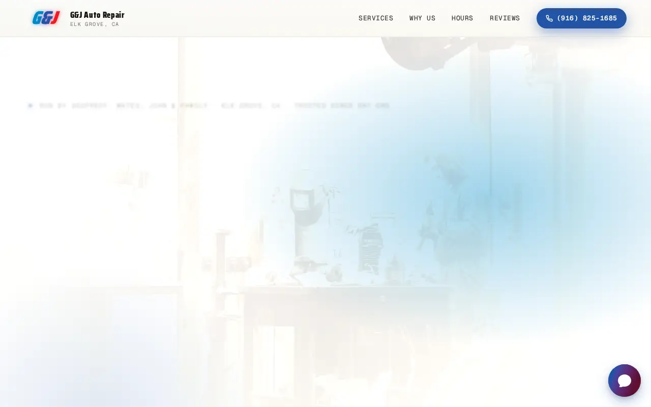 G&J Auto Repair website preview